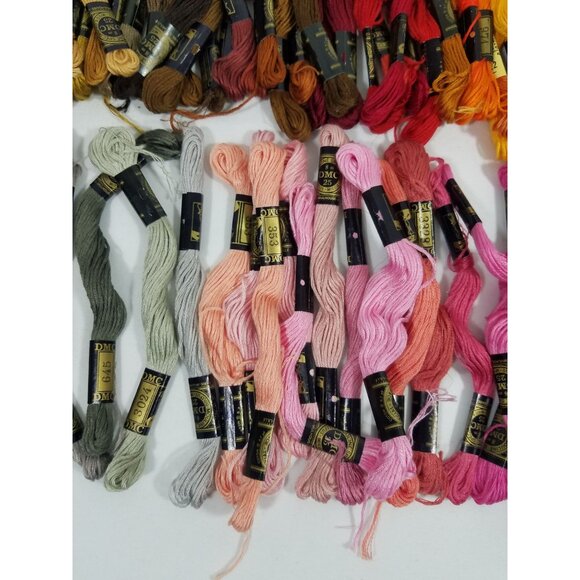 DMC Embroidery Floss 100% Cotton Assorted Colors 120+ Skeins Craft Thread - Picture 8 of 11